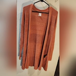 Joie- Oversized knit cardigan, soft orange, size medium